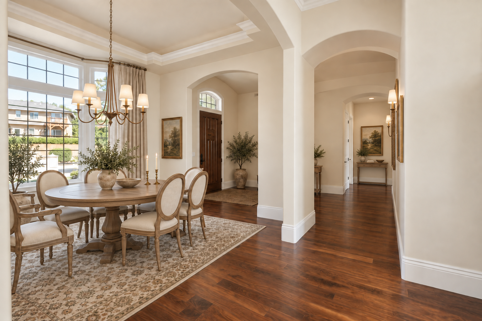 Dining room and hall