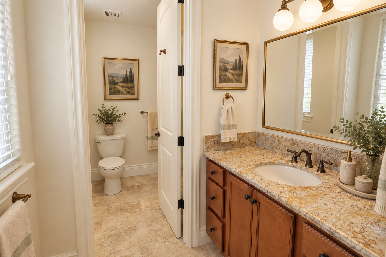 Guest bathroom alternate view